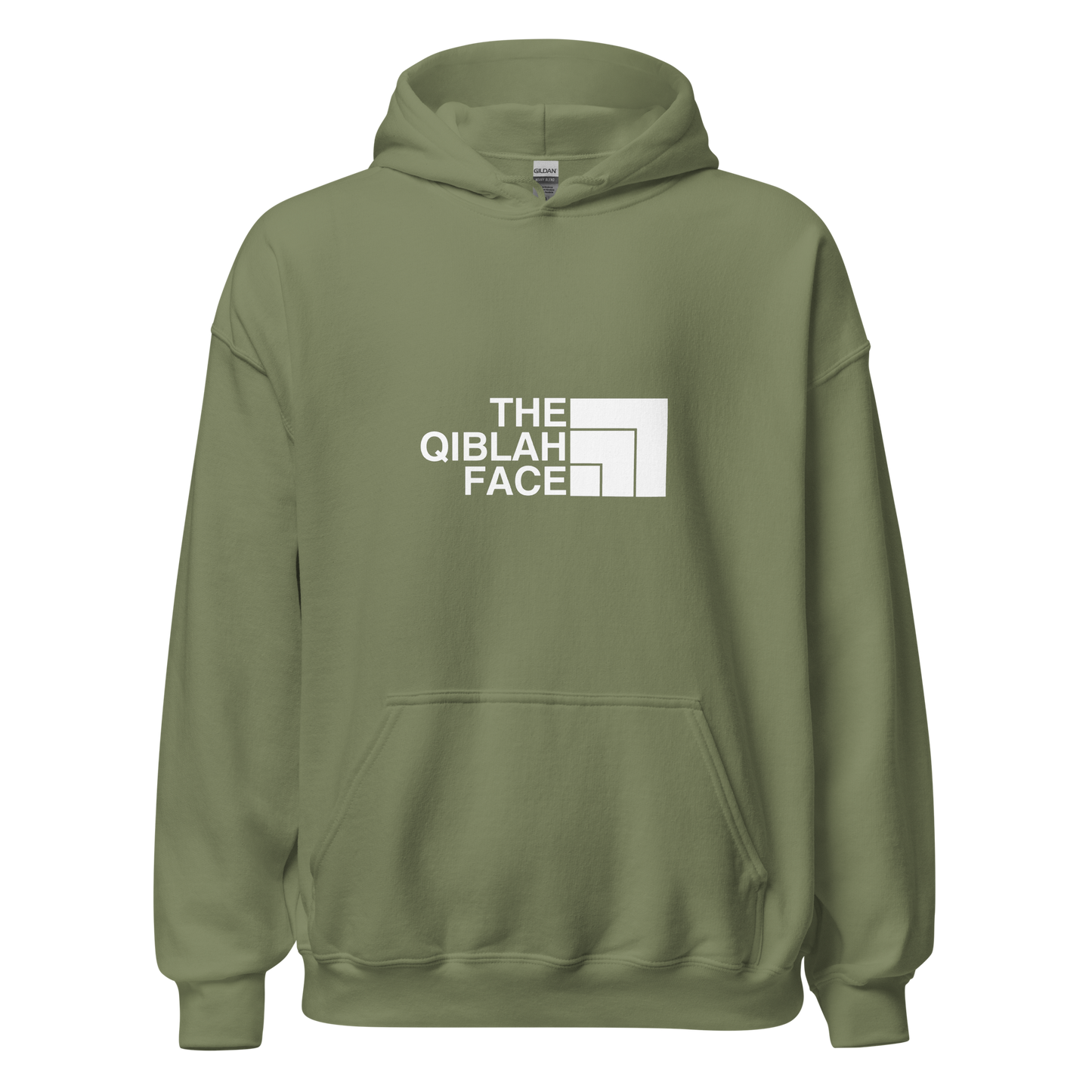 HOODIE Heavy Blend (Adult) - THE QIBLAH FACE - White