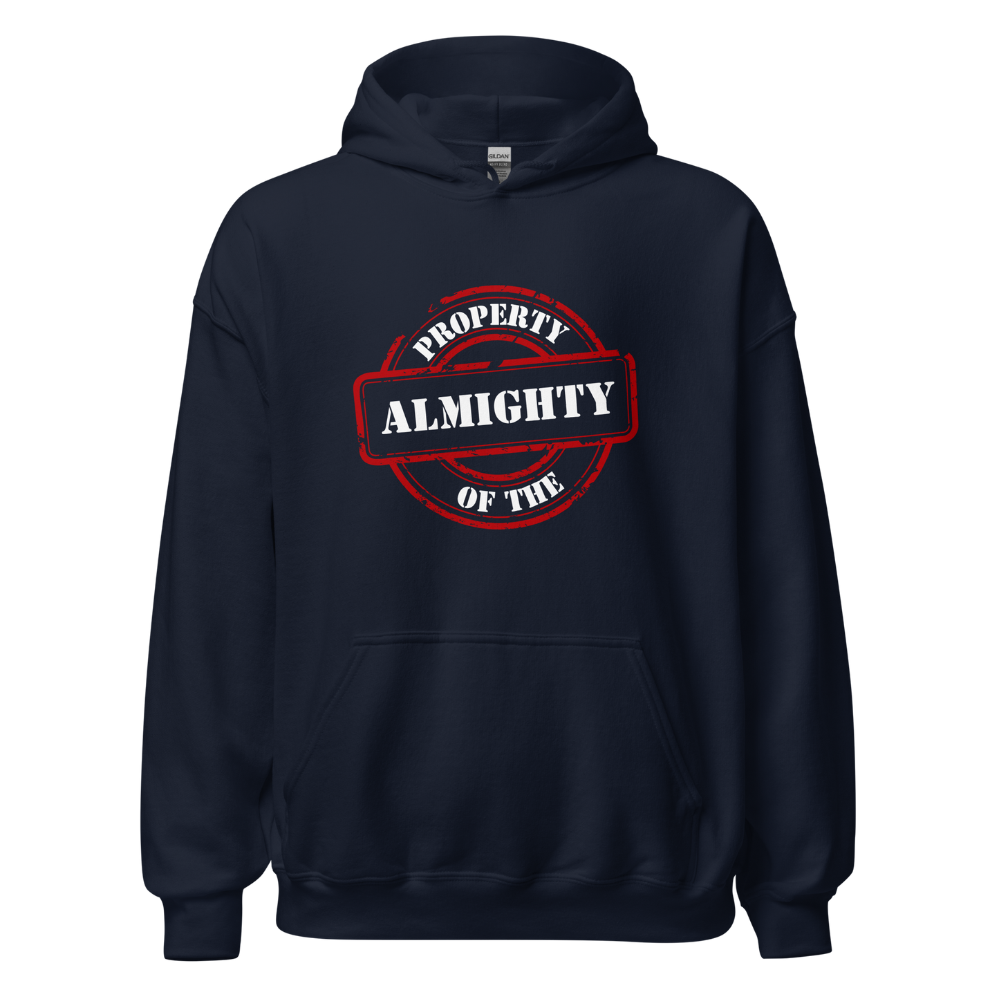 HOODIE Heavy Blend (Adult) - PROPERTY OF THE ALMIGHTY - White