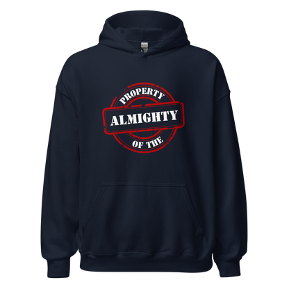 HOODIE Heavy Blend (Adult) - PROPERTY OF THE ALMIGHTY - White