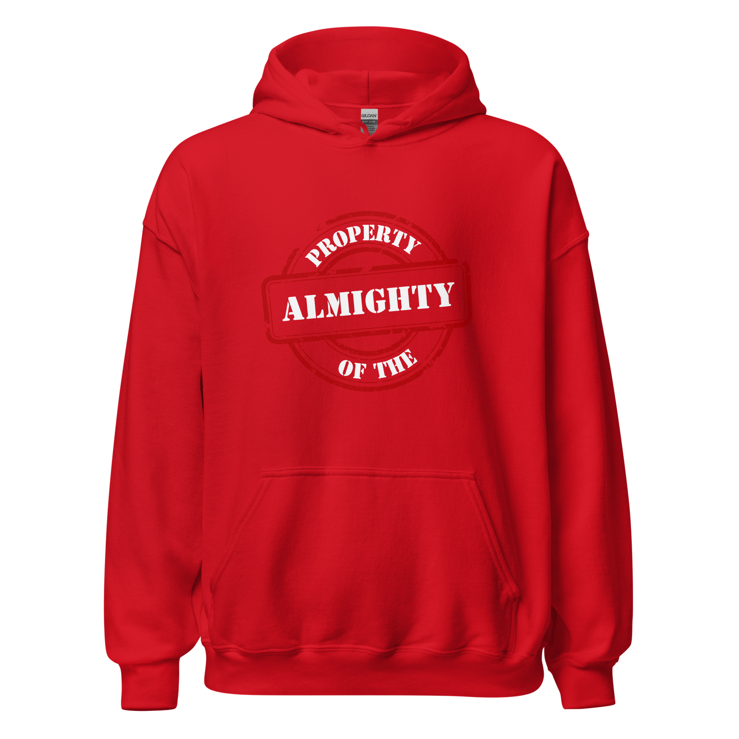 HOODIE Heavy Blend (Adult) - PROPERTY OF THE ALMIGHTY - White