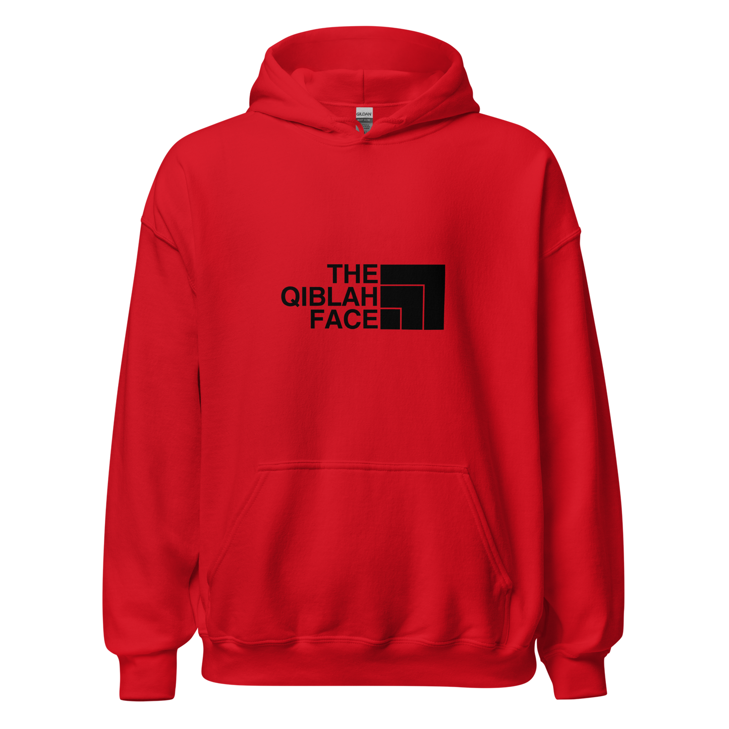 HOODIE Heavy Blend (Adult) - THE QIBLAH FACE - Black