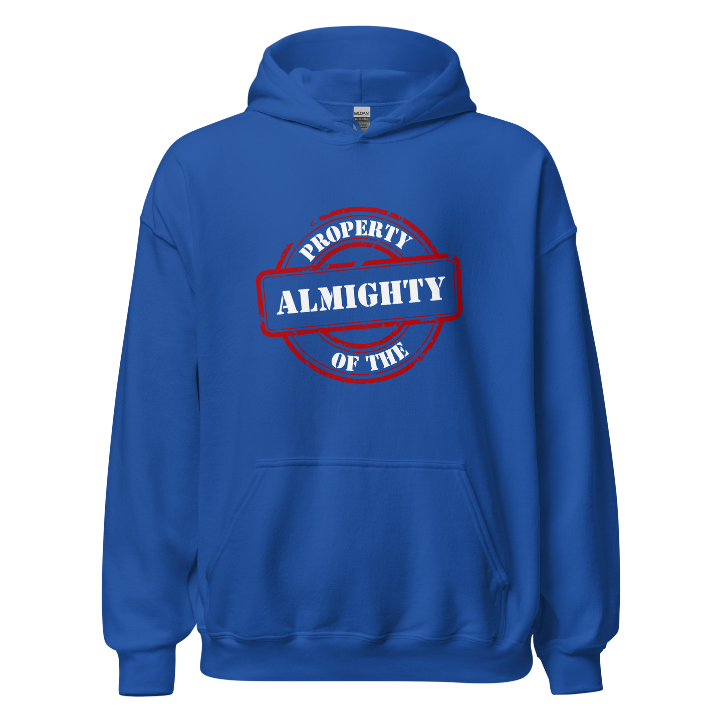 HOODIE Heavy Blend (Adult) - PROPERTY OF THE ALMIGHTY - White