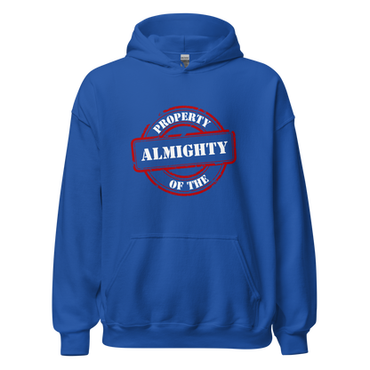 HOODIE Heavy Blend (Adult) - PROPERTY OF THE ALMIGHTY - White