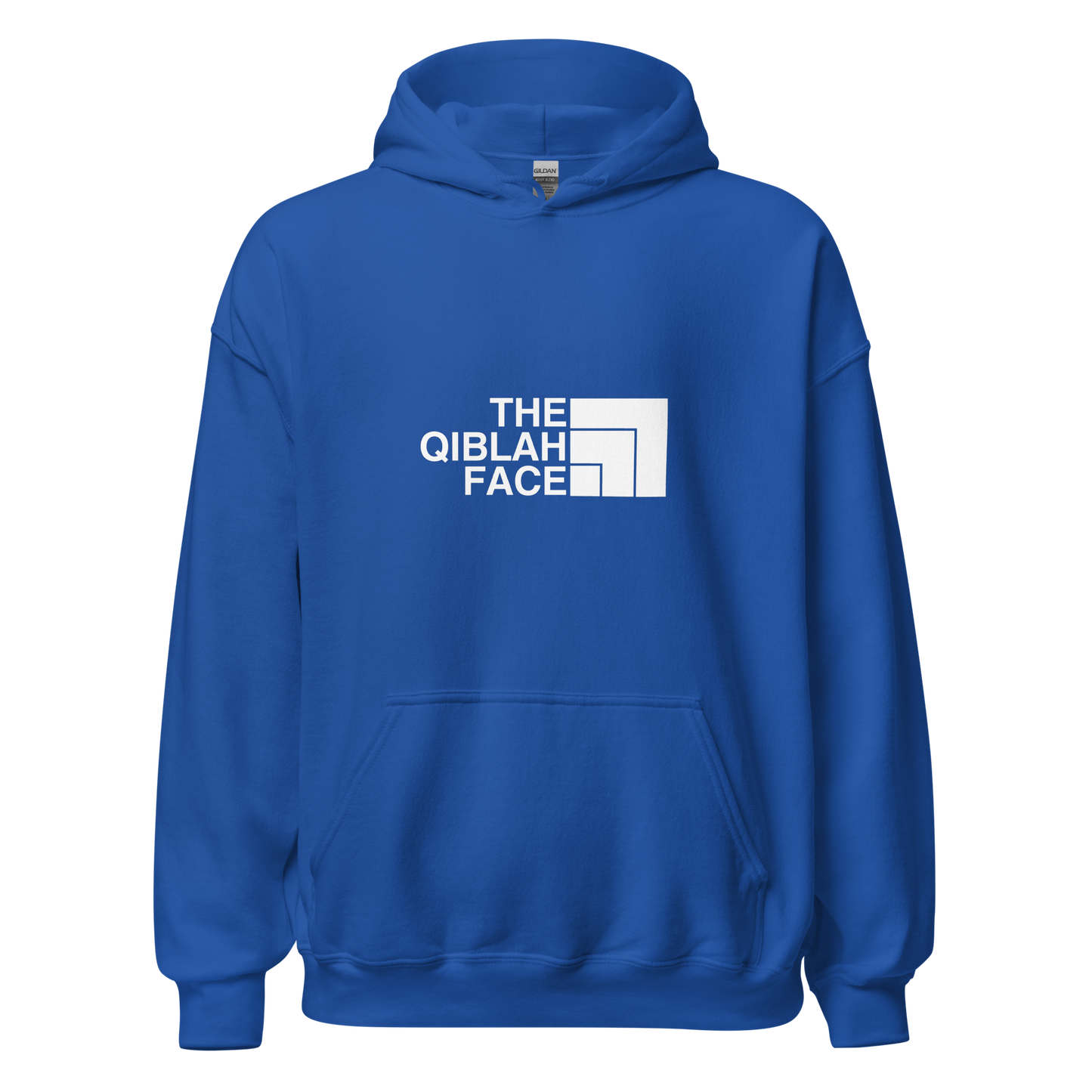 HOODIE Heavy Blend (Adult) - THE QIBLAH FACE - White