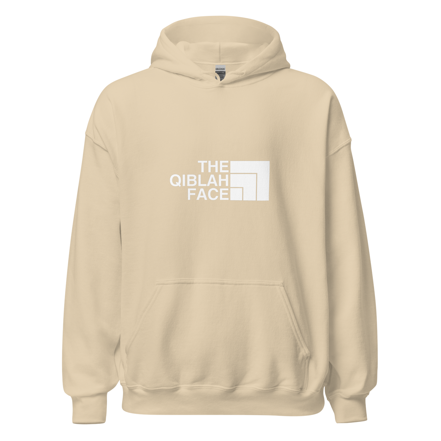 HOODIE Heavy Blend (Adult) - THE QIBLAH FACE - White