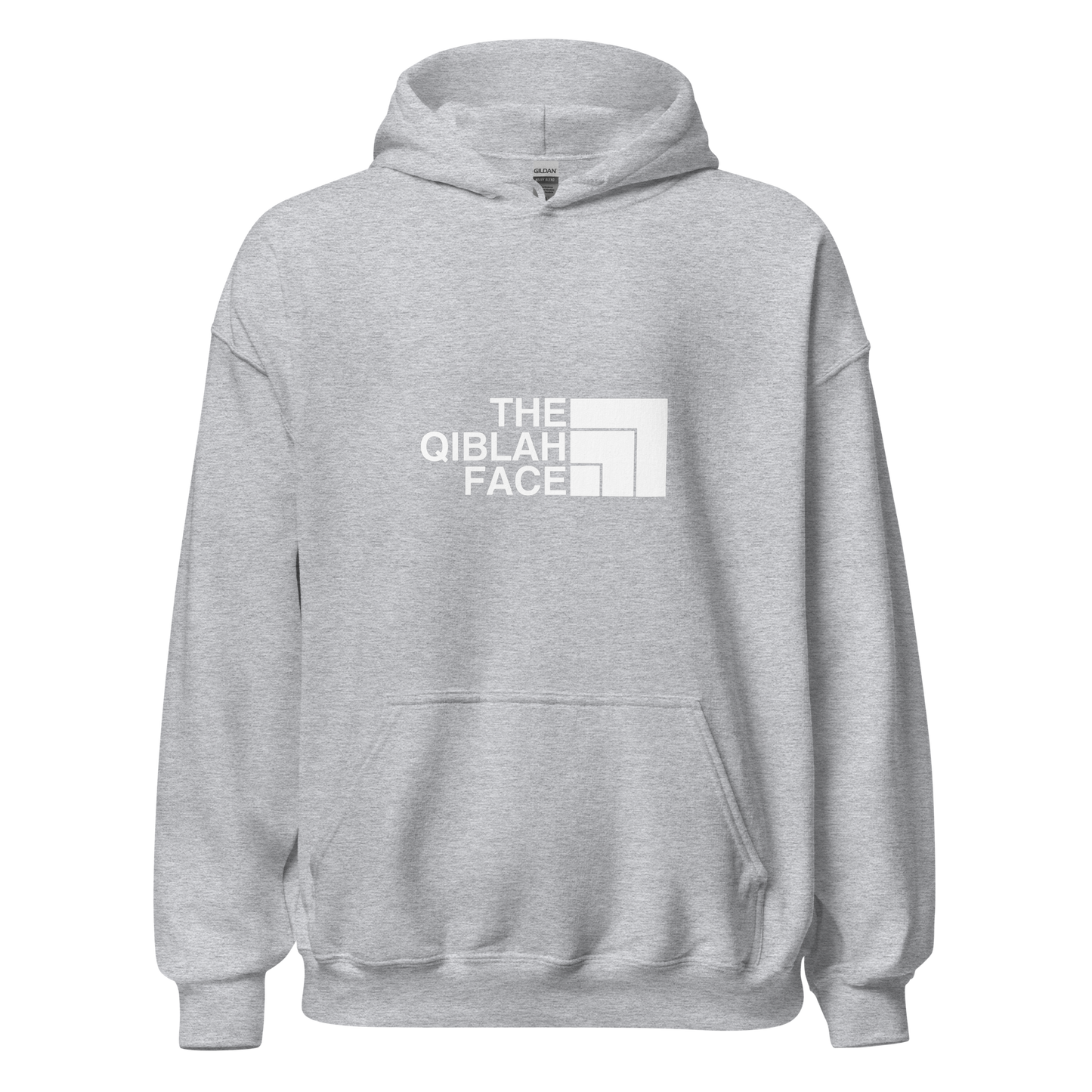 HOODIE Heavy Blend (Adult) - THE QIBLAH FACE - White