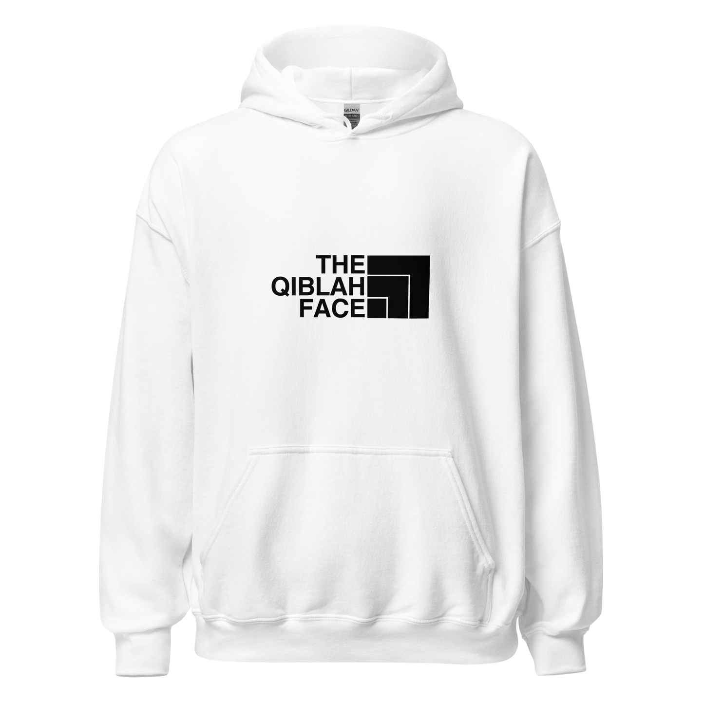 HOODIE Heavy Blend (Adult) - THE QIBLAH FACE - Black