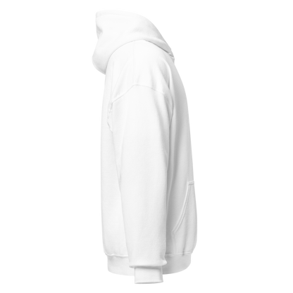 HOODIE Heavy Blend (Adult) - THE QIBLAH FACE - White