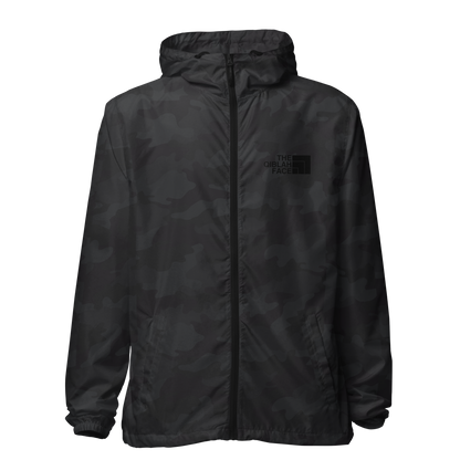 JACKET Lightweight Zip Windbreaker - THE QIBLAH FACE - Black