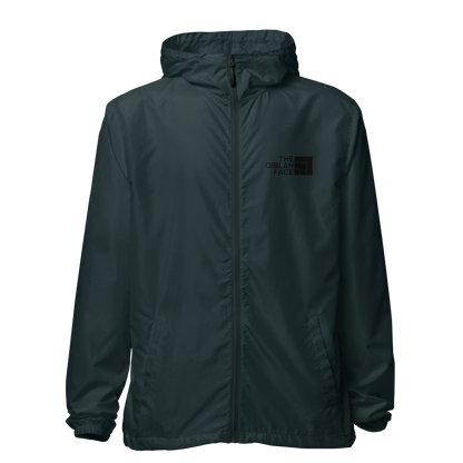 JACKET Lightweight Zip Windbreaker - THE QIBLAH FACE - Black