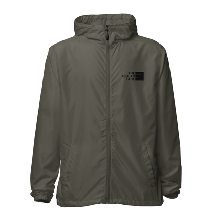 JACKET Lightweight Zip Windbreaker - THE QIBLAH FACE - Black