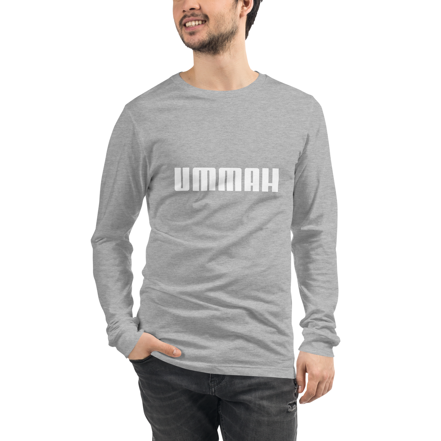 ADULT Long Sleeve Shirt - UMMAH - White