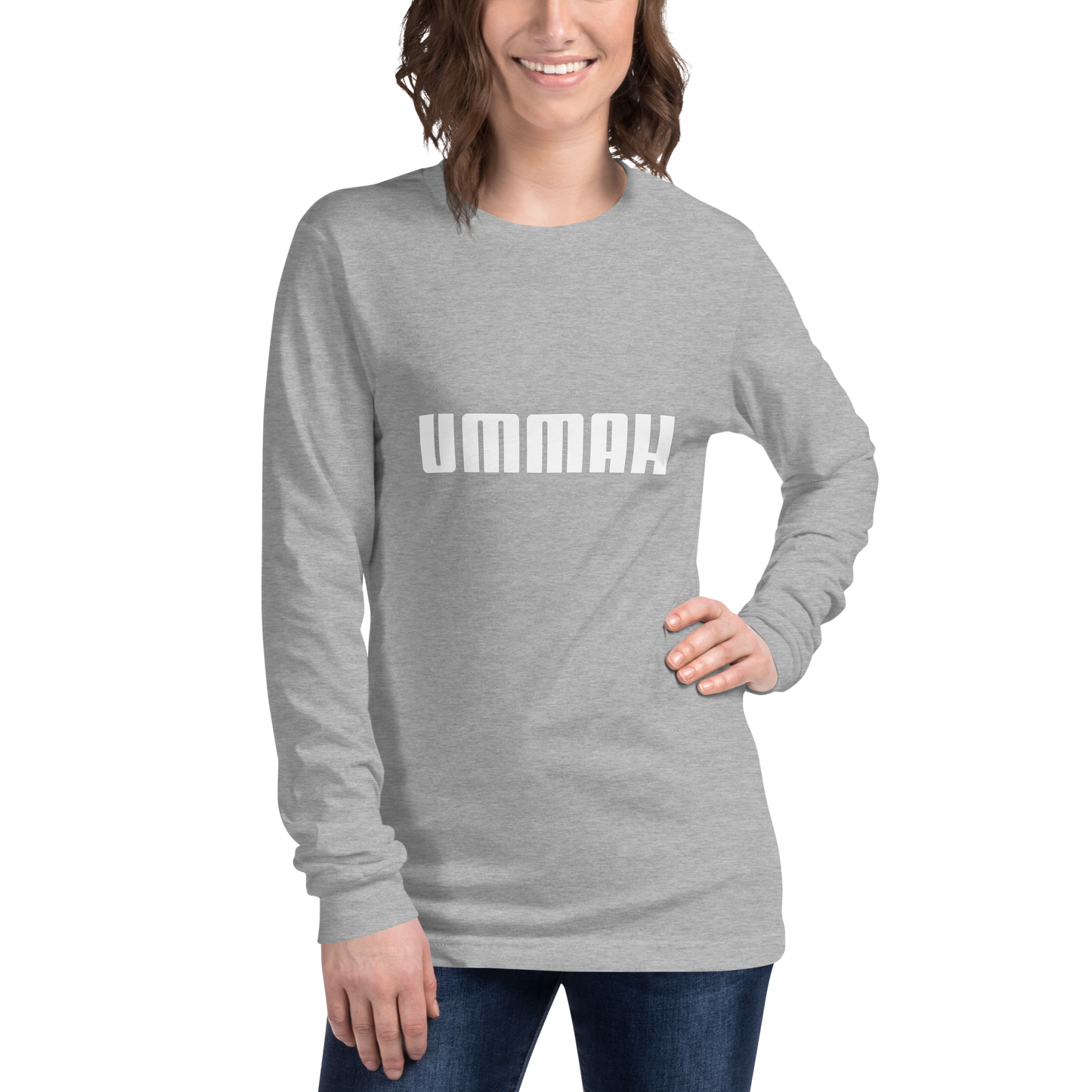 ADULT Long Sleeve Shirt - UMMAH - White