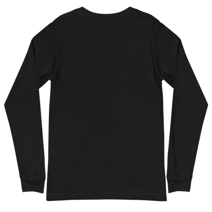 ADULT Long Sleeve Shirt - TAKBEERLAND FULL LOGO (Centered/Large) - Black