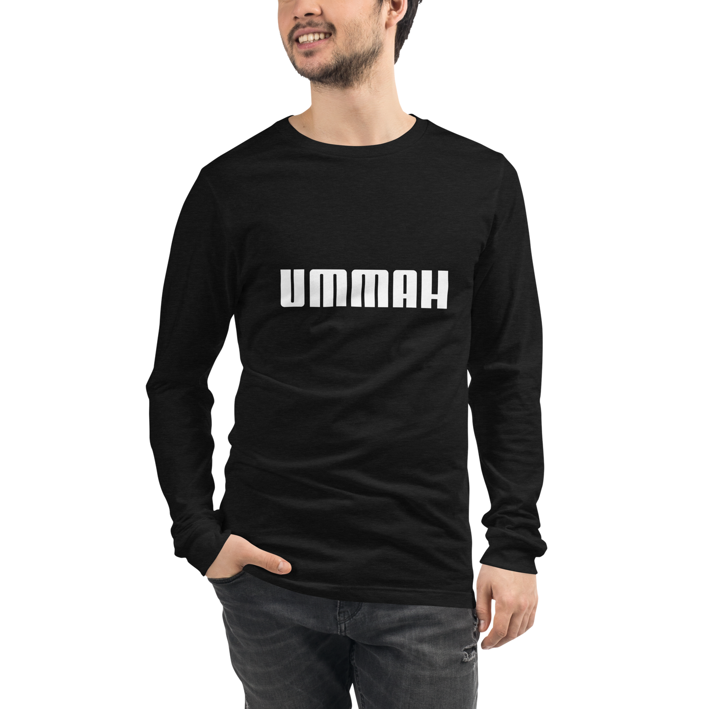 ADULT Long Sleeve Shirt - UMMAH - White