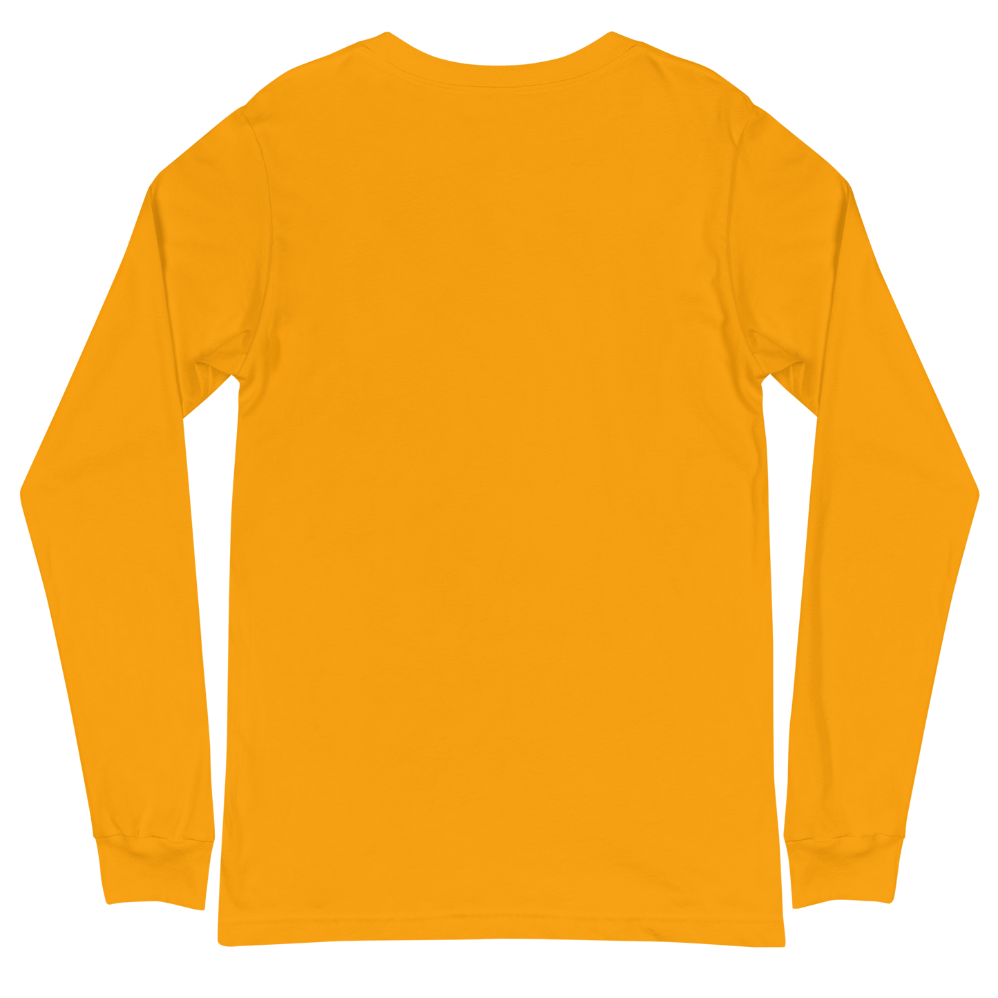 ADULT Long Sleeve Shirt - TAKBEERLAND FULL LOGO (Centered/Medium) - Gold