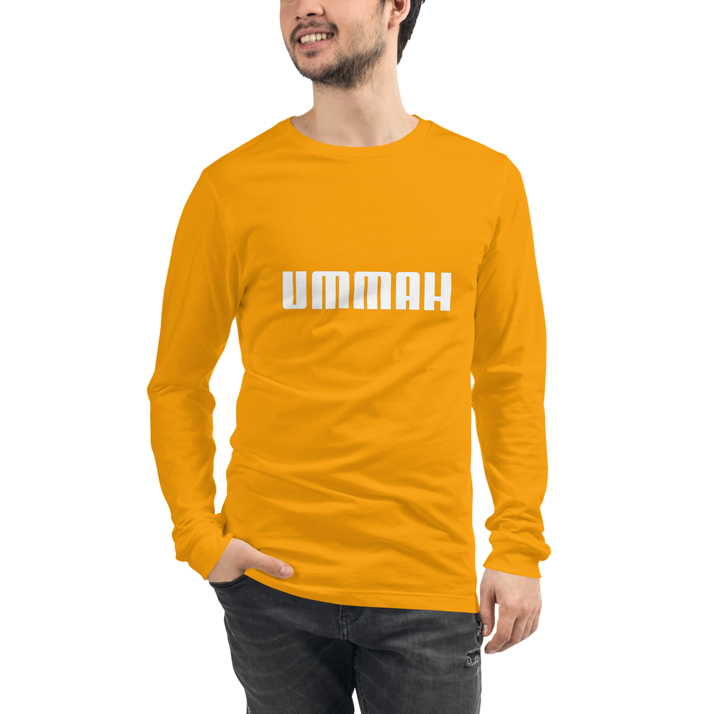 ADULT Long Sleeve Shirt - UMMAH - White