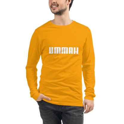 ADULT Long Sleeve Shirt - UMMAH - White