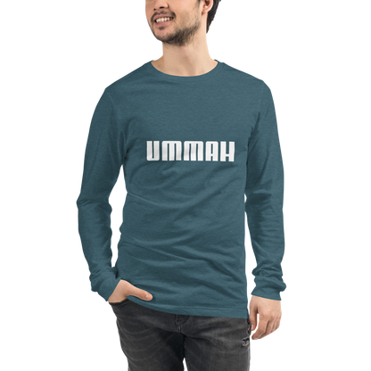 ADULT Long Sleeve Shirt - UMMAH - White