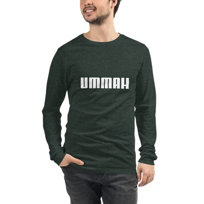 ADULT Long Sleeve Shirt - UMMAH - White