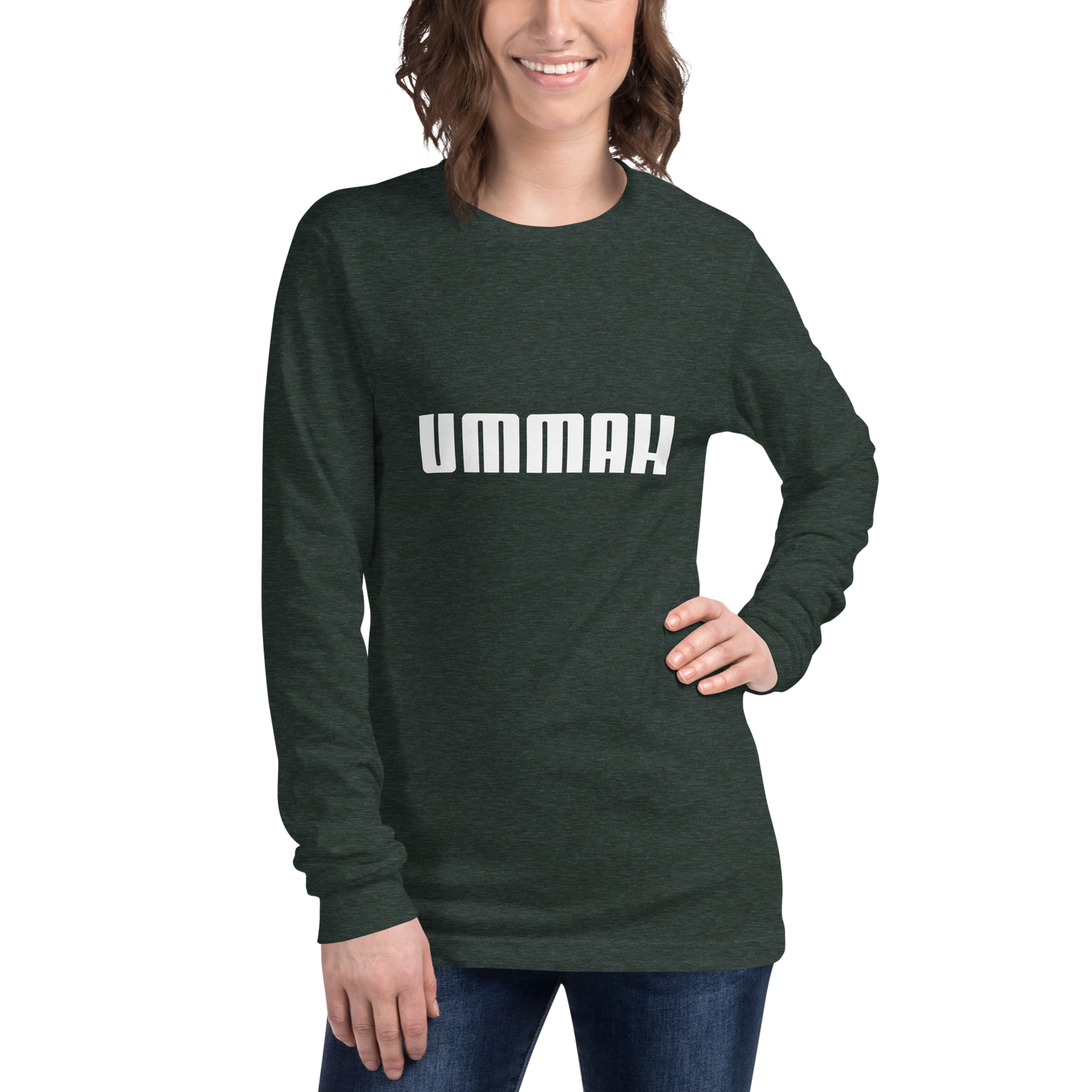 ADULT Long Sleeve Shirt - UMMAH - White