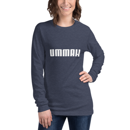 ADULT Long Sleeve Shirt - UMMAH - White