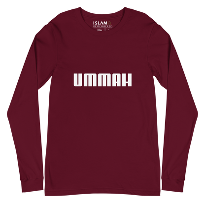 ADULT Long Sleeve Shirt - UMMAH - White