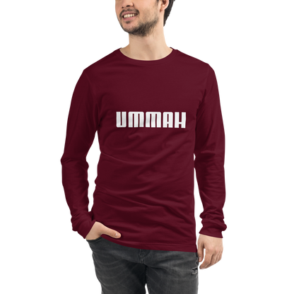 ADULT Long Sleeve Shirt - UMMAH - White