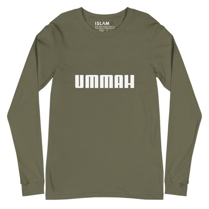 ADULT Long Sleeve Shirt - UMMAH - White