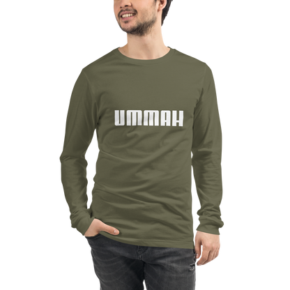 ADULT Long Sleeve Shirt - UMMAH - White