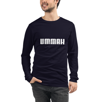 ADULT Long Sleeve Shirt - UMMAH - White