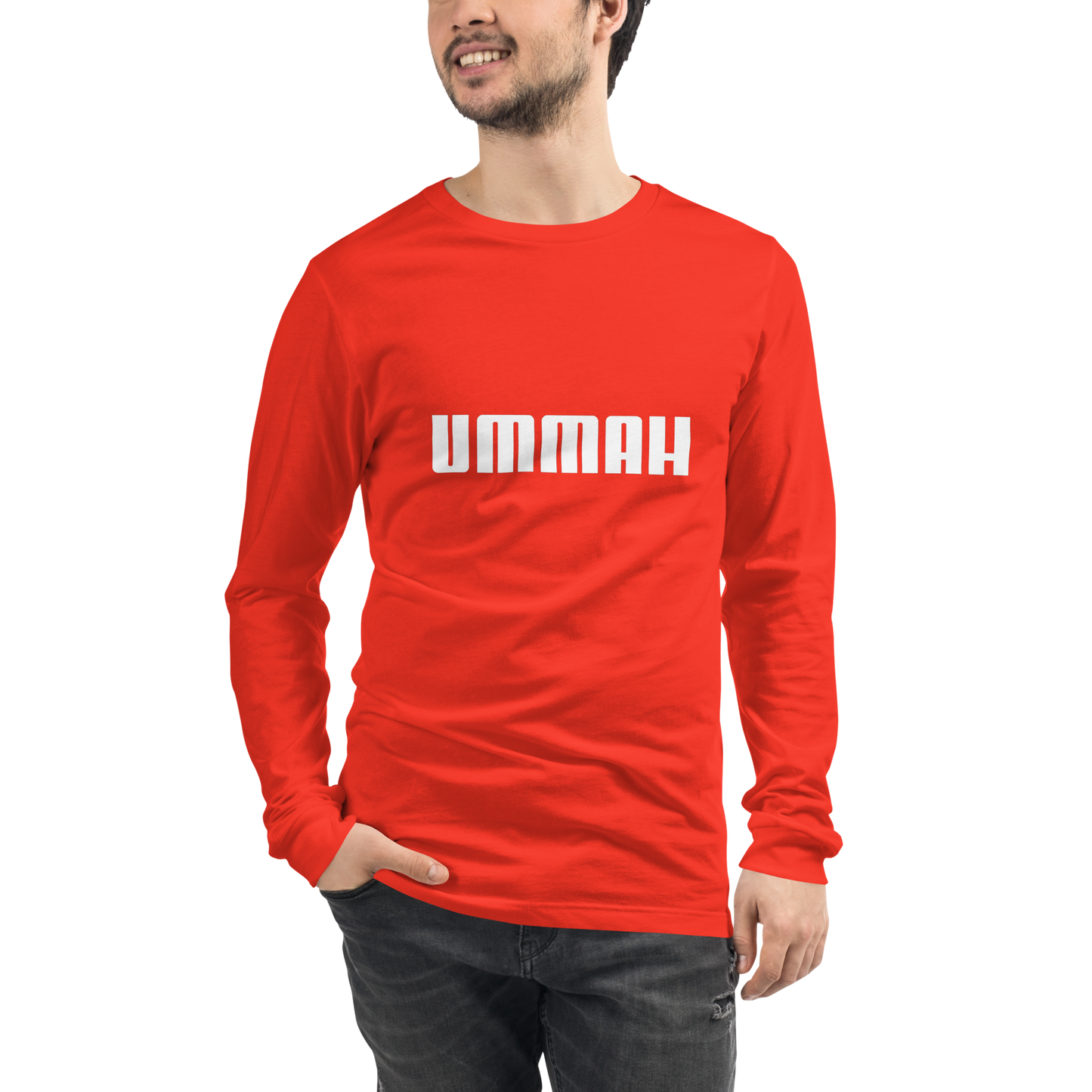 ADULT Long Sleeve Shirt - UMMAH - White