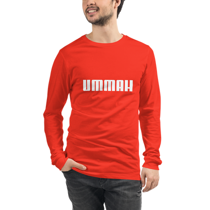 ADULT Long Sleeve Shirt - UMMAH - White