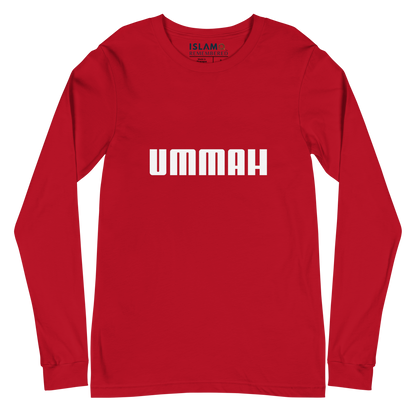 ADULT Long Sleeve Shirt - UMMAH - White