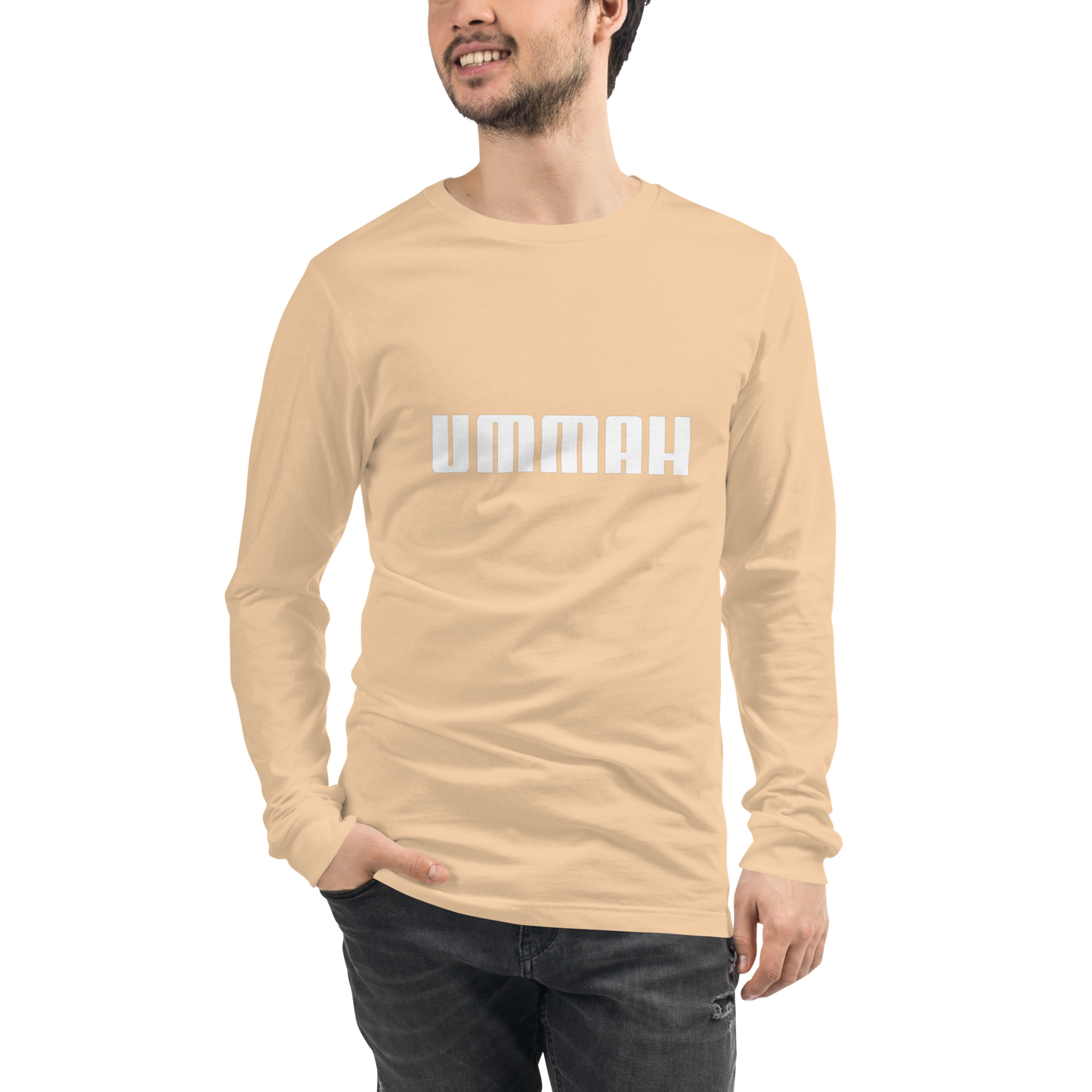 ADULT Long Sleeve Shirt - UMMAH - White