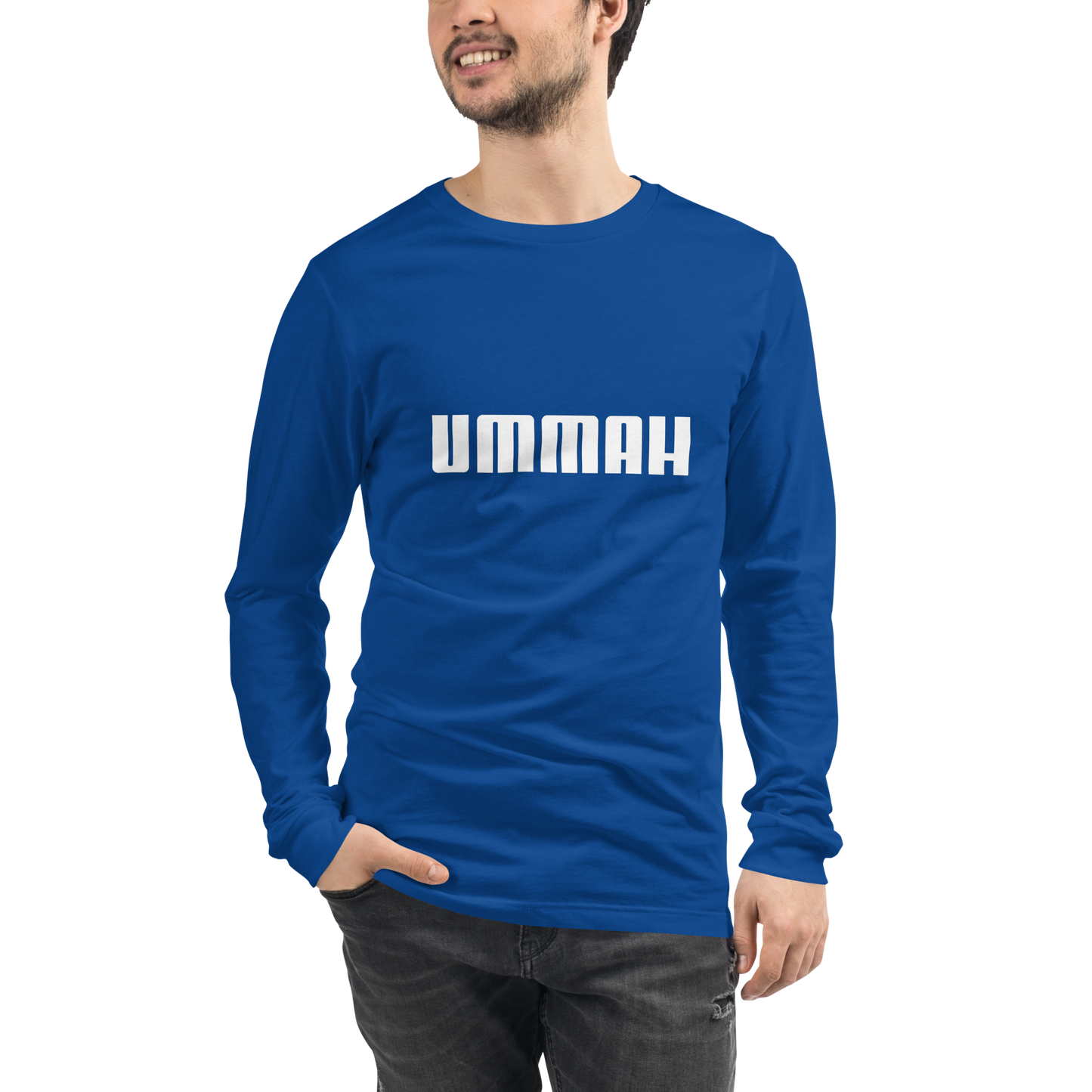 ADULT Long Sleeve Shirt - UMMAH - White