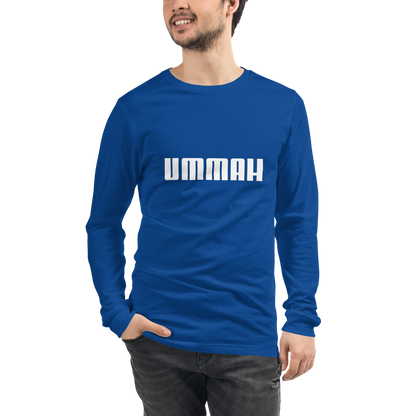 ADULT Long Sleeve Shirt - UMMAH - White