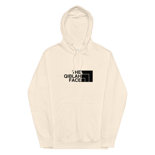 HOODIE Midweight (Adult) - THE QIBLAH FACE - Black