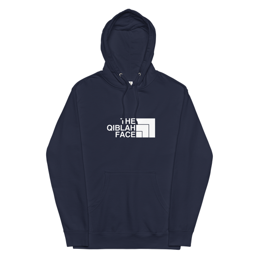 HOODIE Midweight (Adult) - THE QIBLAH FACE - White