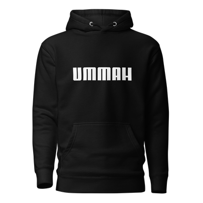 HOODIE Premium (Adult) - UMMAH (Centered/Medium) - White