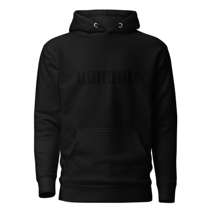 HOODIE Premium (Adult) - UMMAH (Centered/Medium) - Black