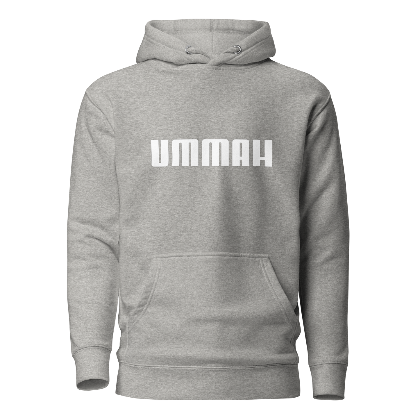 HOODIE Premium (Adult) - UMMAH (Centered/Medium) - White