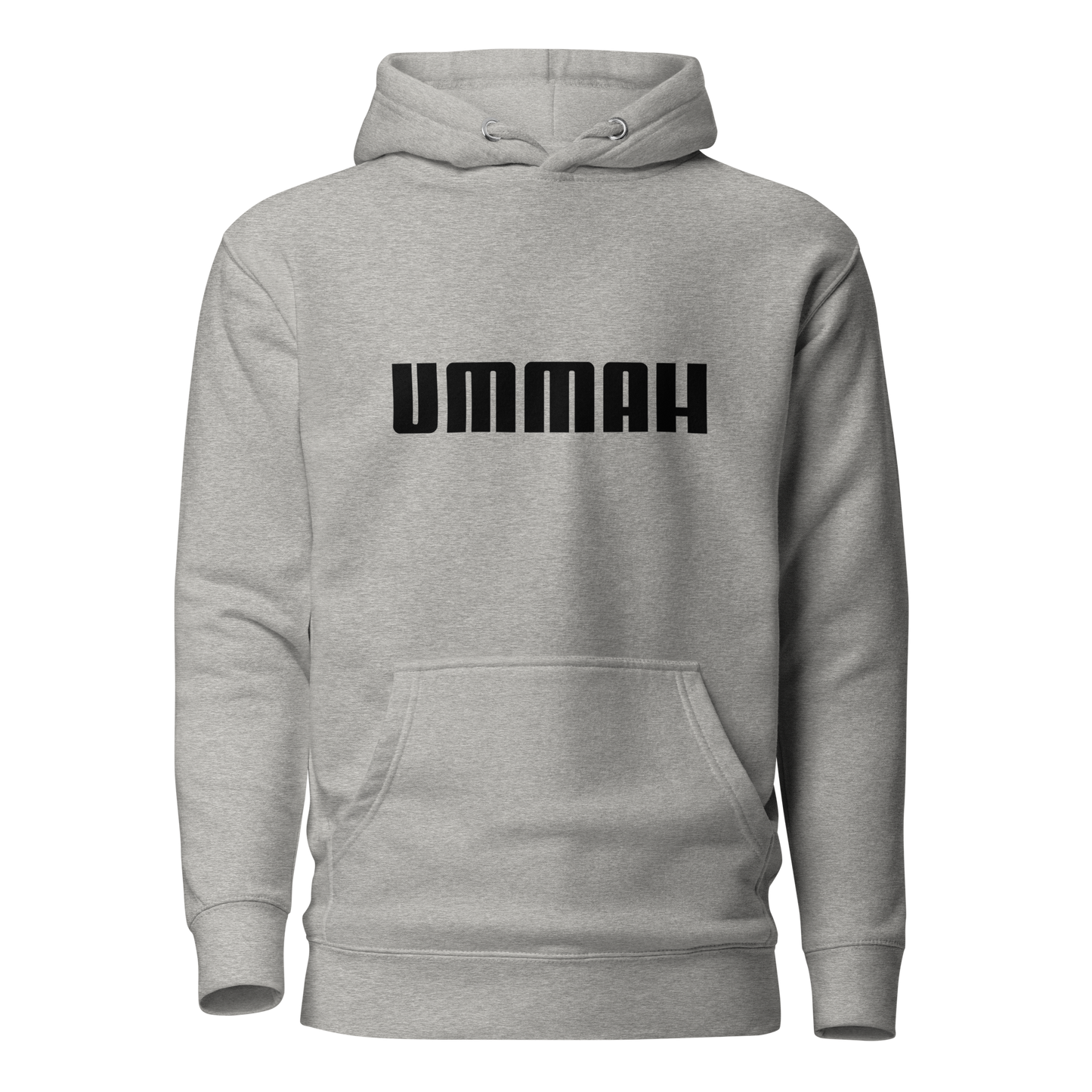 HOODIE Premium (Adult) - UMMAH (Centered/Medium) - Black