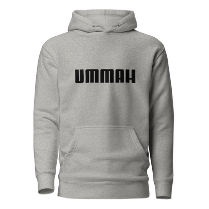 HOODIE Premium (Adult) - UMMAH (Centered/Medium) - Black