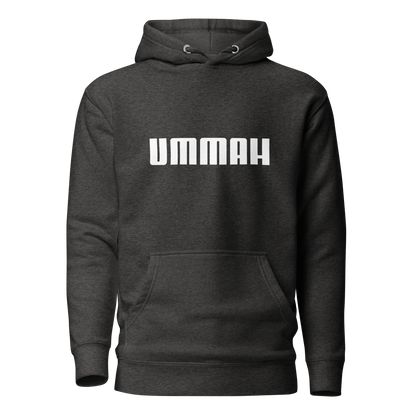 HOODIE Premium (Adult) - UMMAH (Centered/Medium) - White