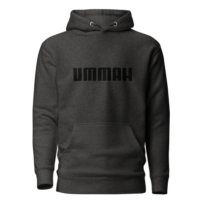 HOODIE Premium (Adult) - UMMAH (Centered/Medium) - Black