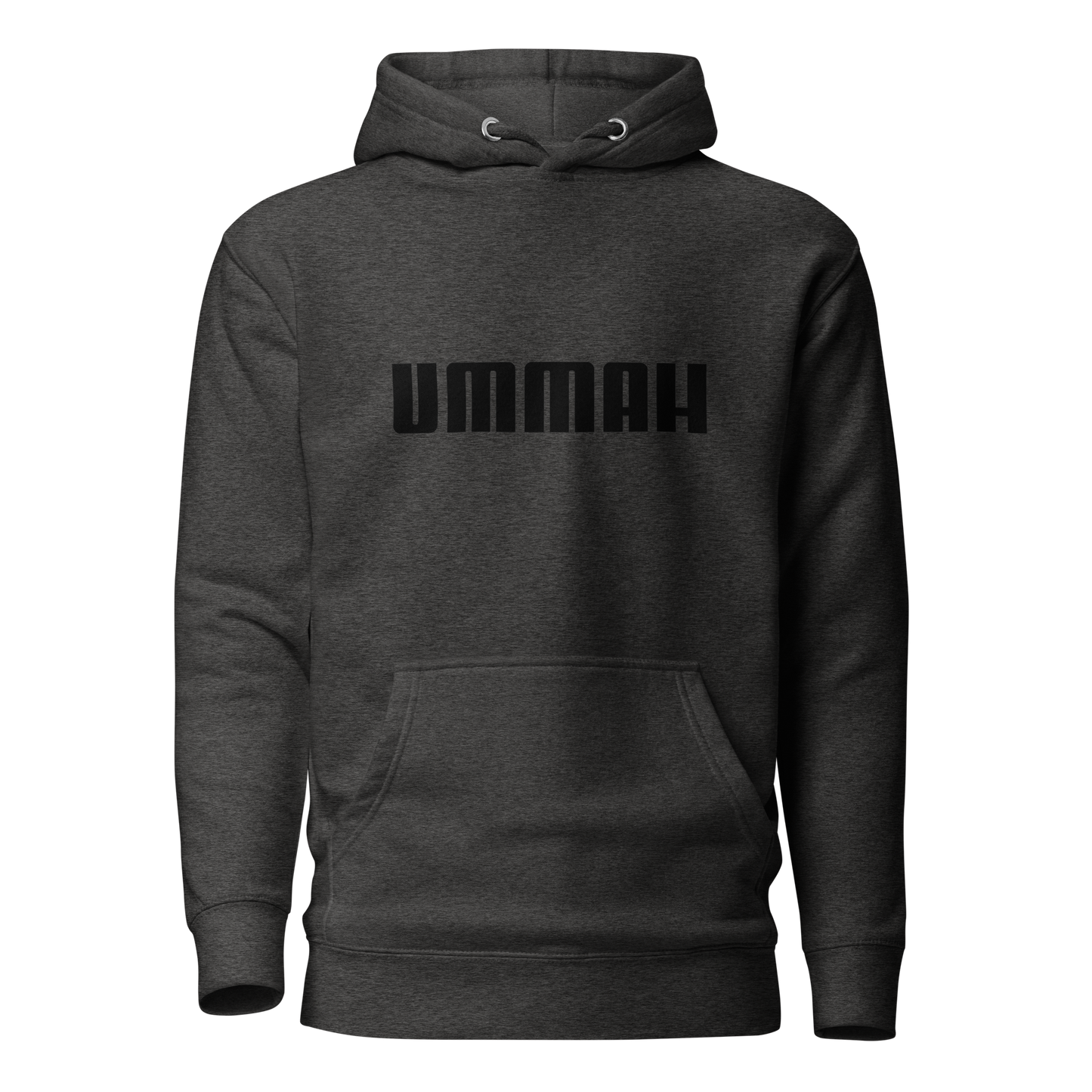 HOODIE Premium (Adult) - UMMAH (Centered/Medium) - Black