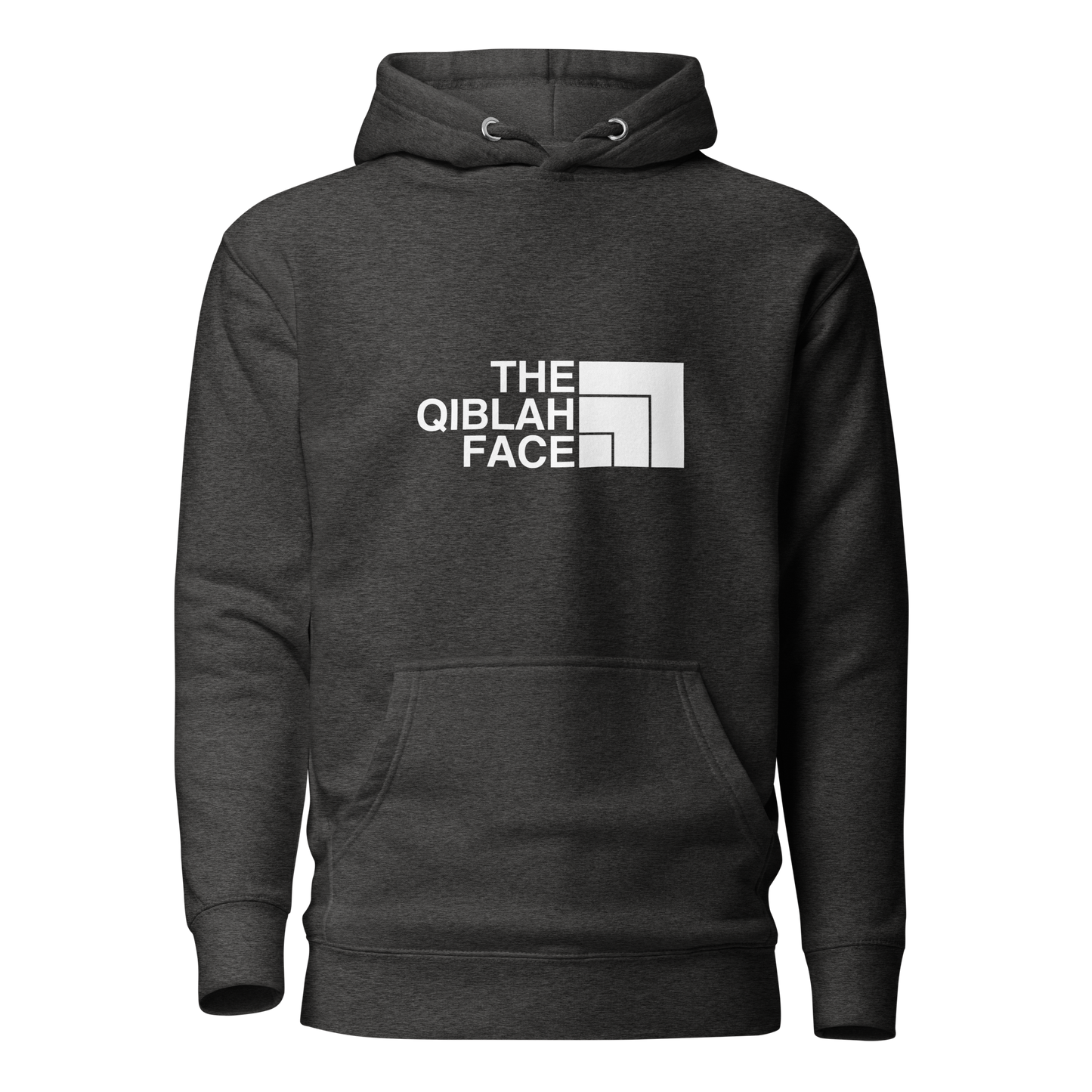 HOODIE Premium (Adult) - THE QIBLAH FACE - White