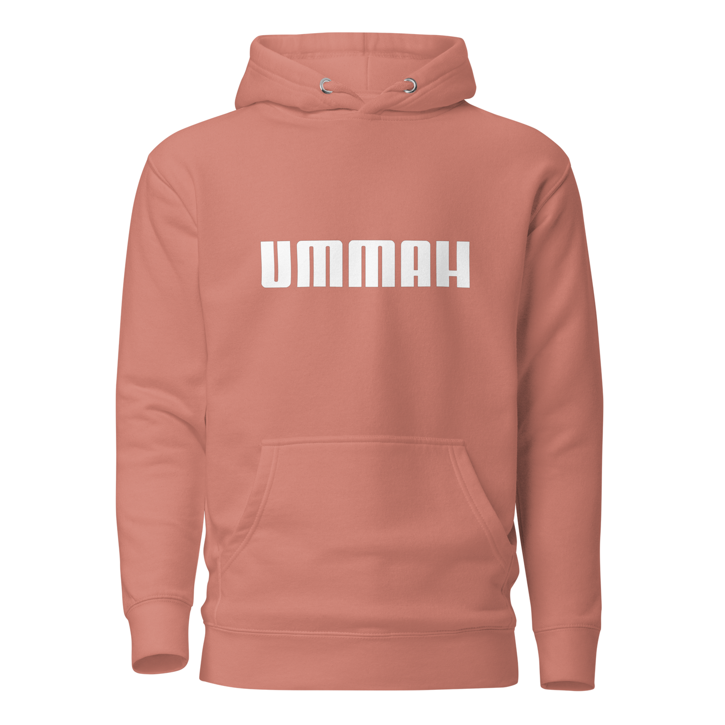 HOODIE Premium (Adult) - UMMAH (Centered/Medium) - White