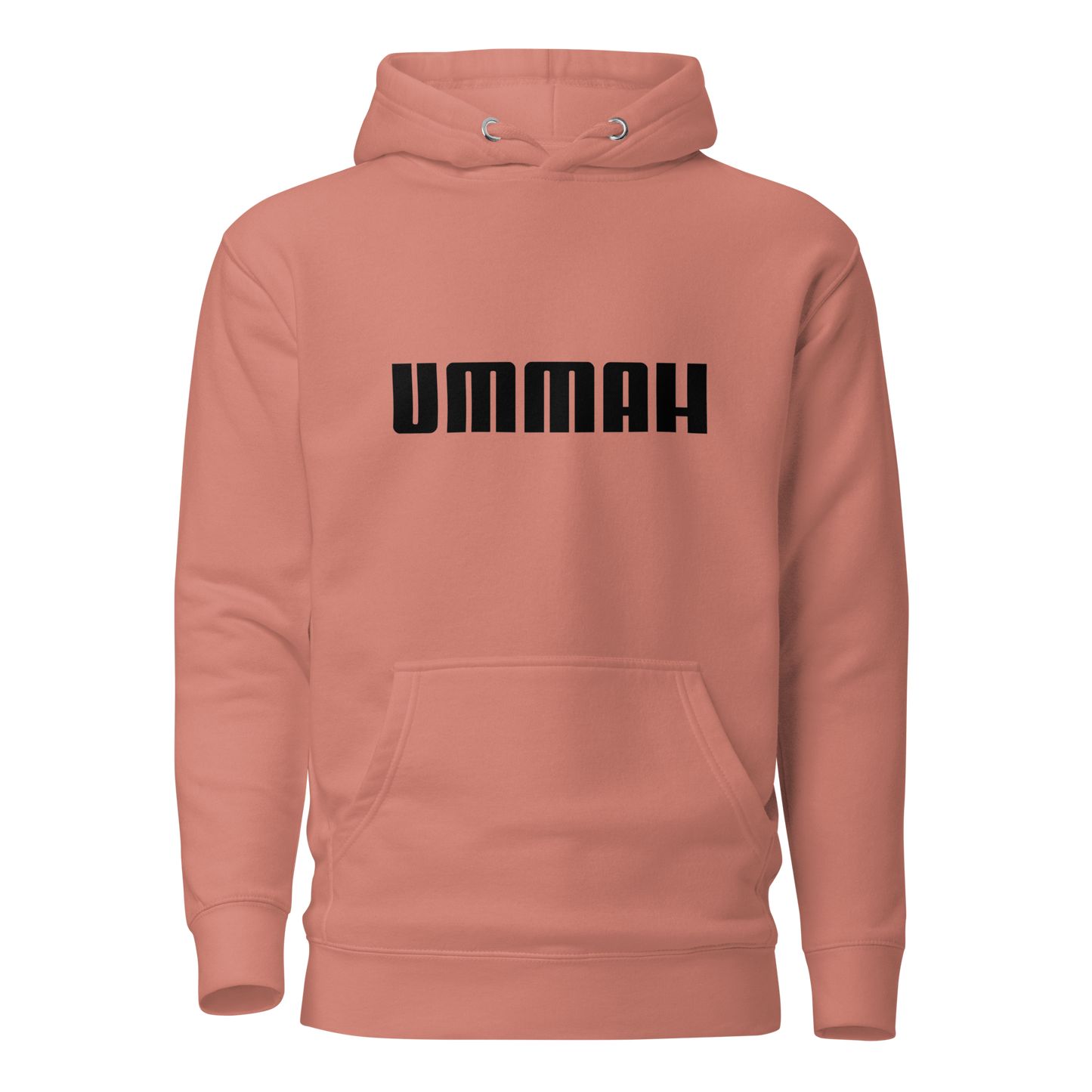 HOODIE Premium (Adult) - UMMAH (Centered/Medium) - Black